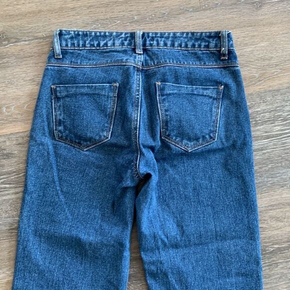 Forever 21 jeans high waisted raw hemmed cropped pants sz small - Picture 7 of 7